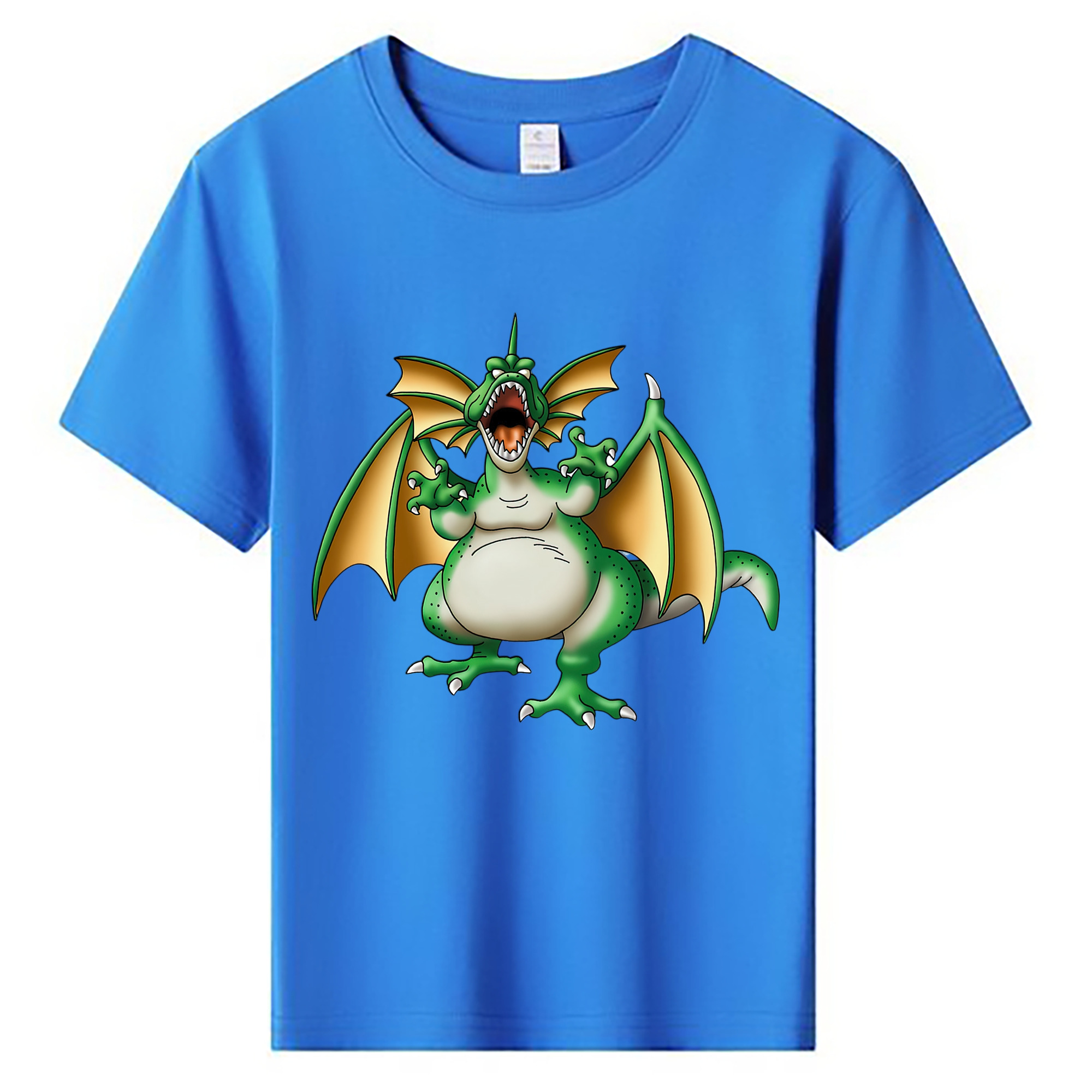 （画像用） ドラゴンクエスト Doragon Kuesuto Dragon Quest 綿100％キッズTシャツ（フロントプリント）